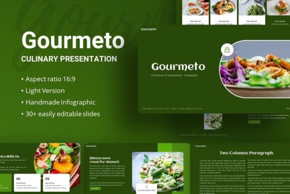 Discover the Versatile Gourmeto Presentation Template