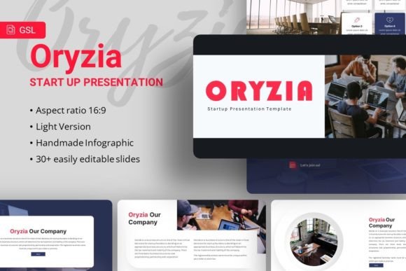 Introducing Oryzia: A Versatile Google Slides Template for Startups and More