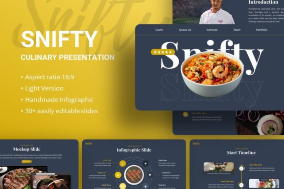 Introducing Snifty Culinary Presentation Template