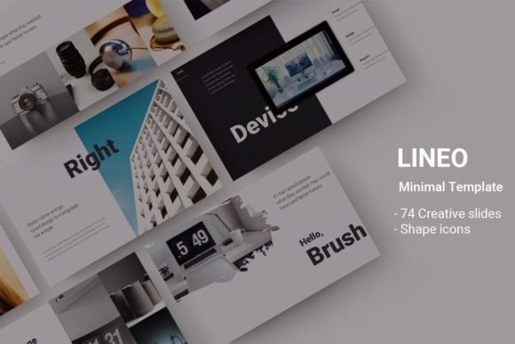 LINEO - Minimal Animated Keynote Template: A Clean and Versatile Design for Your Presentations