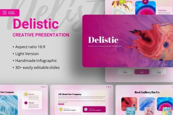Unlock Your Creative Potential with Delistic Creative Google Slides Template